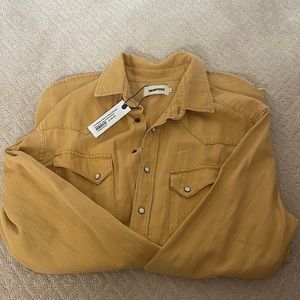 NWT the western shirt in wheat selvage
